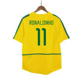 Męska Koszulka Retro Domowa Brazil RONALDINHO #11 2002/03 - Topowe Koszulki Pilkarskie Sklep Internetowy