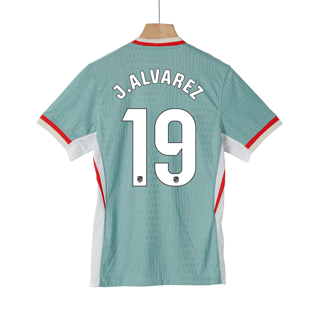 Męska koszulka piłkarska J.ALVAREZ #19 Atletico Madrid 2024/25 - Slim Fit - Topowe Koszulki Pilkarskie Sklep Internetowy