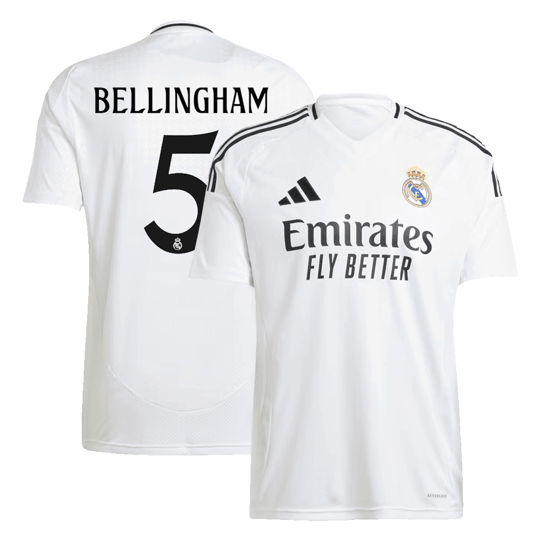 BELLINGHAM #5 Real Madrid Koszulka domowa piłkarska 2024/25 - Topowe Koszulki Pilkarskie Sklep Internetowy
