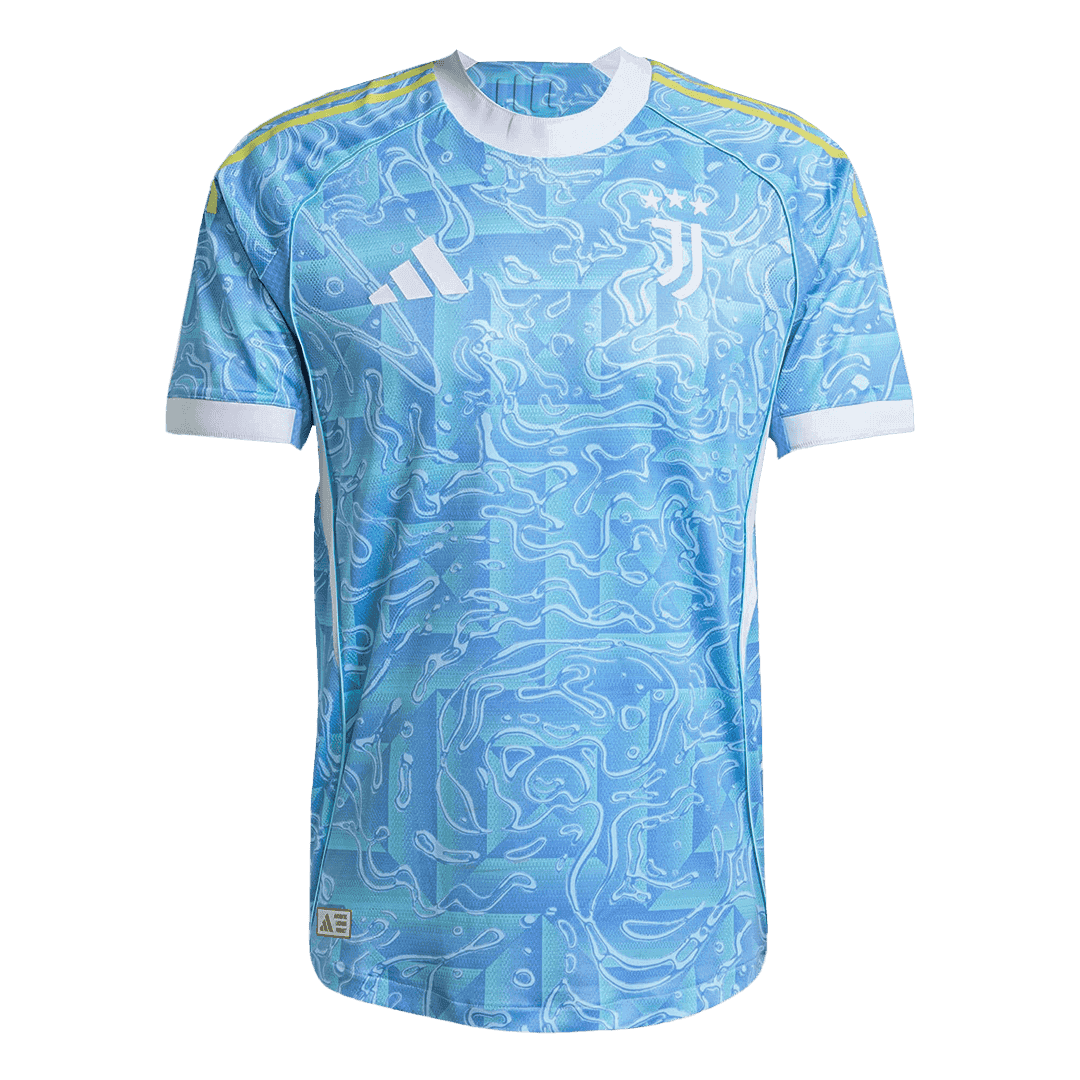 Męska Koszulka Wyjazdowa Juventus Wersja Piłkarska 2025/26 - Slim Fit - Topowe Koszulki Pilkarskie Sklep Internetowy