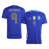 Męska Koszulka Wyjazdowa Argentyna J.ALVAREZ #9 2024 - Topowe Koszulki Pilkarskie Sklep Internetowy