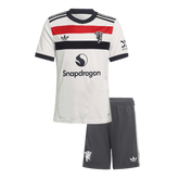 Dziecięca koszulka piłkarska Manchester United Third Away (koszulka+spodenki) 2024/25 - Topowe Koszulki Pilkarskie Sklep Internetowy