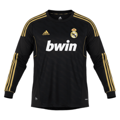 Męska Koszulka Retro Wyjazdowa Real Madrid 2011/12 z Długim Rękawem