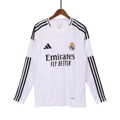 Męska Wysokiej jakości koszulka piłkarska Real Madryt z długim rękawem 2024/25 - Topowe Koszulki Pilkarskie Sklep Internetowy