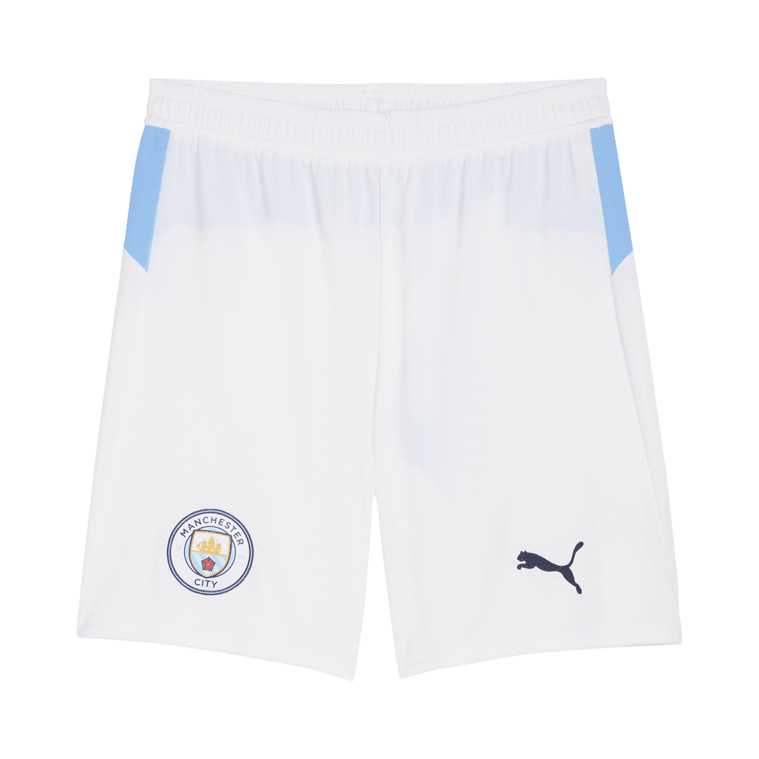 Męskie Spodenki Domowe Manchester City 25/26 - Topowe Koszulki Pilkarskie Sklep Internetowy