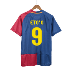 ETO'O #9 Męska retro koszulka piłkarska Barcelona domowa z sezonu 08/09 - UCL Final - Topowe Koszulki Pilkarskie Sklep Internetowy