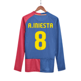 Koszulka Retro Domowa Barcelona A.INIESTA #8 Długi Rękaw 2008/09 - UCL Final - Topowe Koszulki Pilkarskie Sklep Internetowy