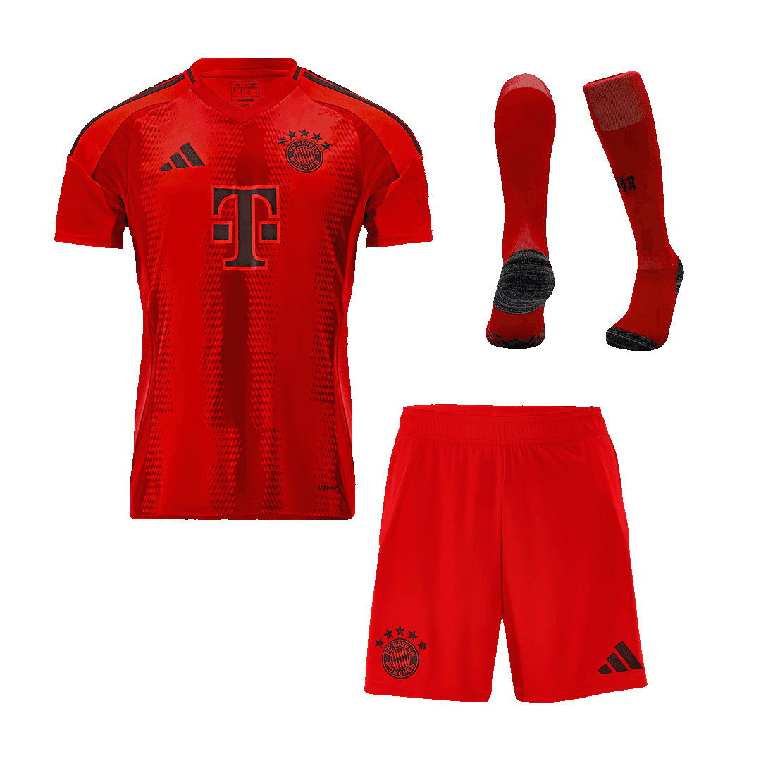 Męski Strój Domowy Bayern Munich 2024/25 (Koszulka + Spodenki+Skarpetki) - Topowe Koszulki Pilkarskie Sklep Internetowy