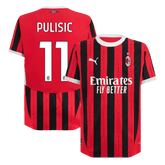 Męska wersja PULISIC #11 AC Milan Koszulka domowa piłkarska 2024/25 - Slim Fit - Topowe Koszulki Pilkarskie Sklep Internetowy
