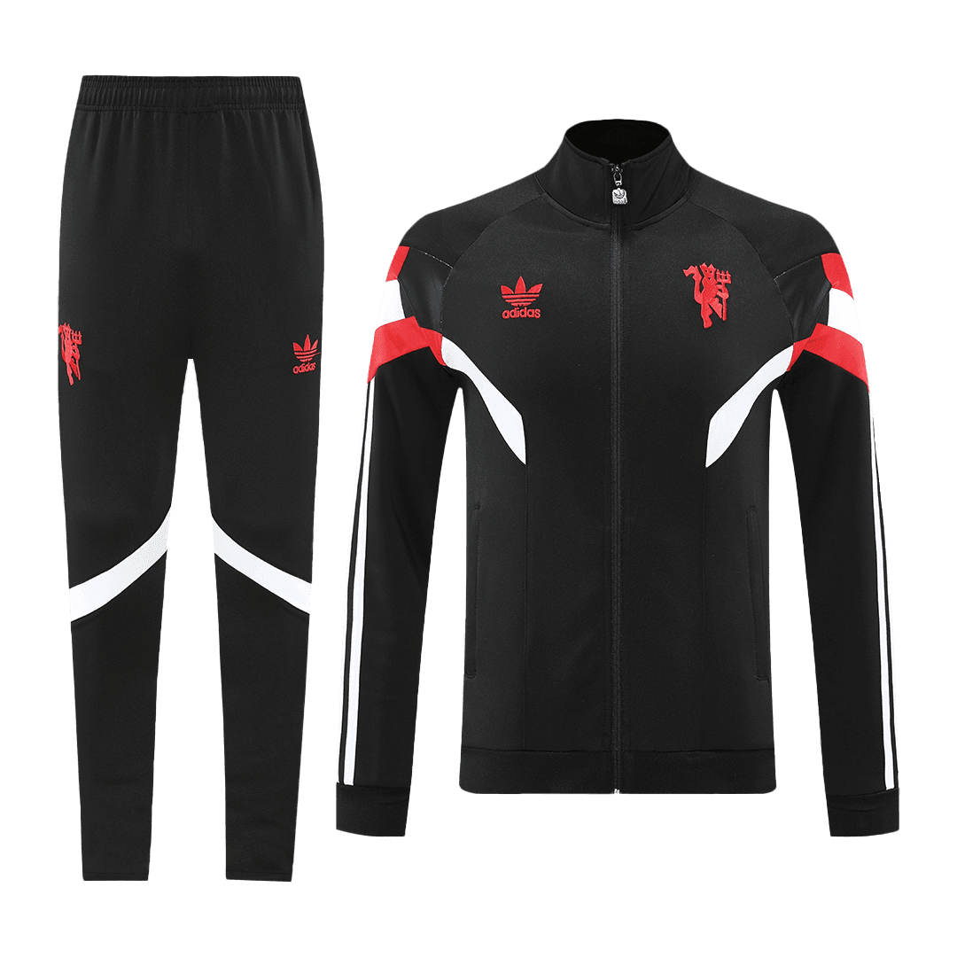 Męska Komplet kurtki treningowej Manchester United (kurtka + spodnie) 2024/25 - Topowe Koszulki Pilkarskie Sklep Internetowy