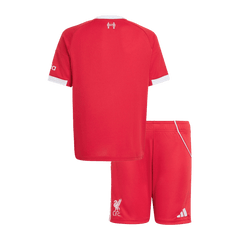 Dziecięcy Zestaw Domowy Liverpool (Koszulka+Spodenki) 2025/26 - Topowe Koszulki Pilkarskie Sklep Internetowy