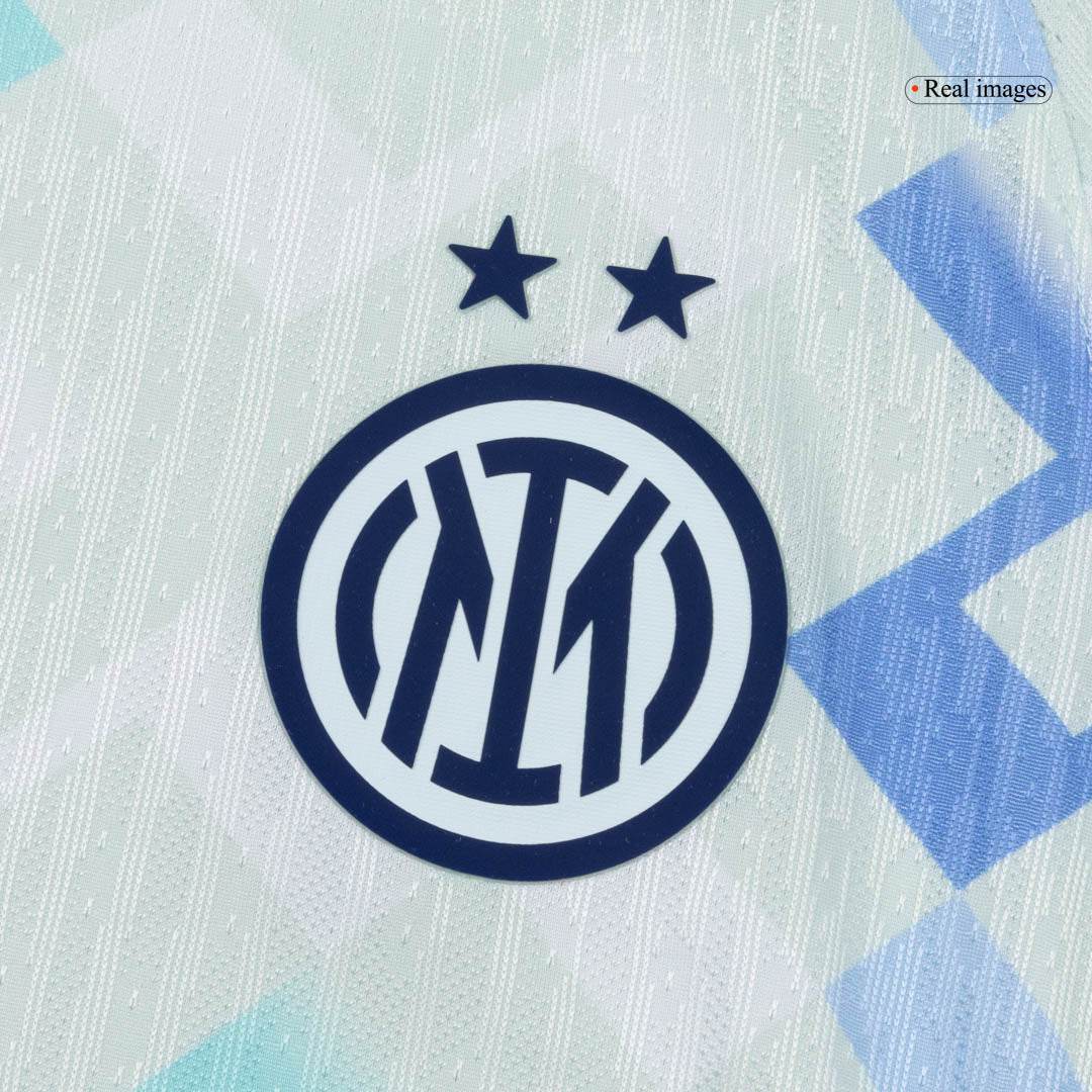 Męska Koszulka Wyjazdowa Inter Milan DUMFRIES #2 Wersja Piłkarska 2025/26 - Slim Fit - Topowe Koszulki Pilkarskie Sklep Internetowy