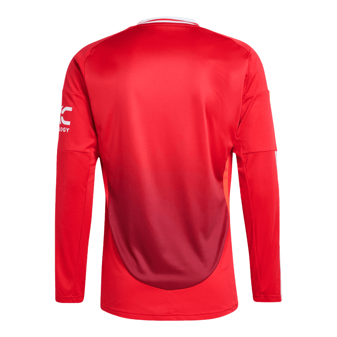 Manchester United Home Long Sleeve High Quality Football Shirt 2024/25