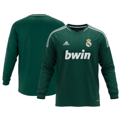 Męska Koszulka Retro Trzecia Wyjazdowa Real Madrid 2012/13 z Długim Rękawem
