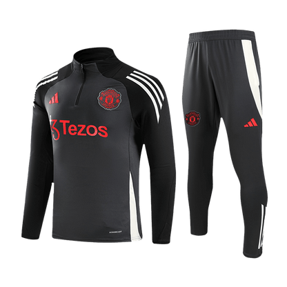 Komplet Dresowy Manchester United 24/25 (Bluza z Zamkiem + Spodnie)