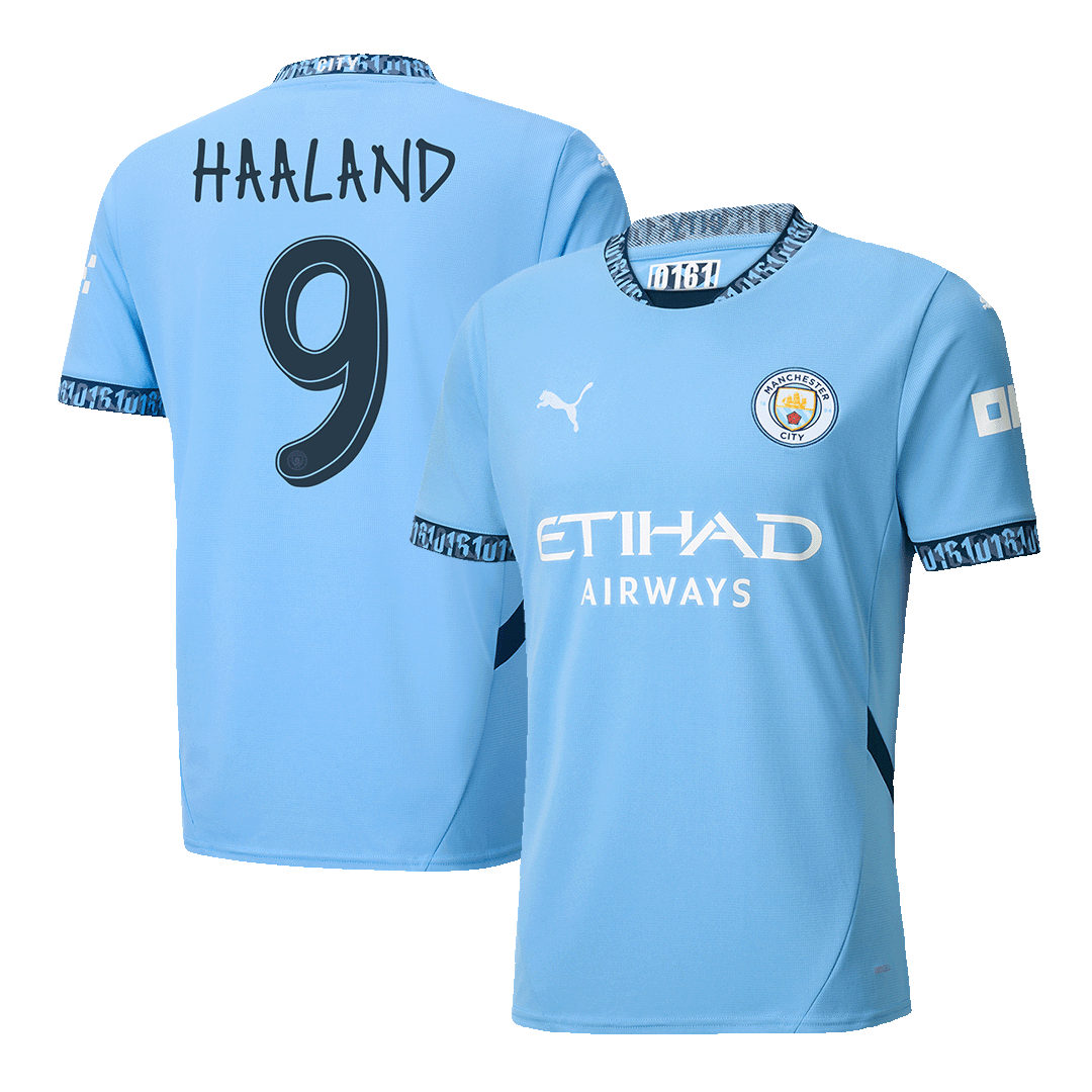 Camiseta de fútbol HAALAND #9 Manchester City Primera equipación 2024/25 - UCL