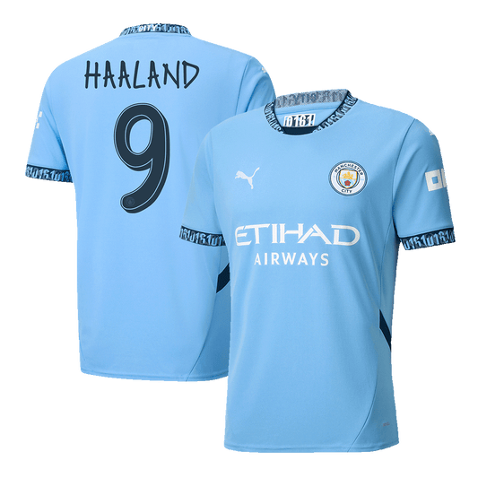 Camiseta de fútbol HAALAND #9 Manchester City Primera equipación 2024/25 - UCL