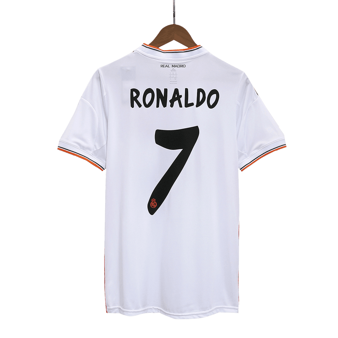 Męska Koszulka Retro Domowa Real Madrid RONALDO #7 2013/14 - Topowe Koszulki Pilkarskie Sklep Internetowy