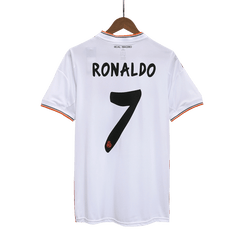 Męska Koszulka Retro Domowa Real Madrid RONALDO #7 2013/14 - Topowe Koszulki Pilkarskie Sklep Internetowy