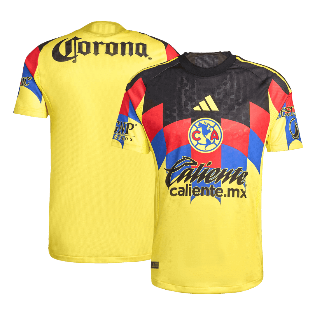 Męska Koszulka Domowa Club America Wersja Piłkarska 2025/26 - Slim Fit - Topowe Koszulki Pilkarskie Sklep Internetowy