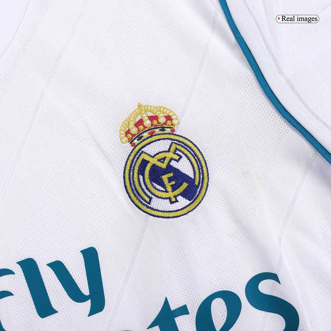 Męska Koszulka Retro Domowa Real Madrid 2017/18 - Topowe Koszulki Pilkarskie Sklep Internetowy