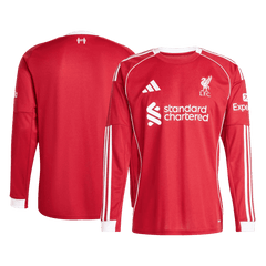 Męska Koszulka Domowa Liverpool z Długim Rękawem 25/26 - Topowe Koszulki Pilkarskie Sklep Internetowy