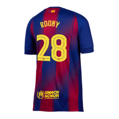 Męska Koszulka Domowa Barcelona ROONY #28 2025/26 - UCL [PREMIUM]