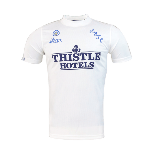 Męska Wysokiej jakości koszulka piłkarska Leeds United Home Retro 1995/96