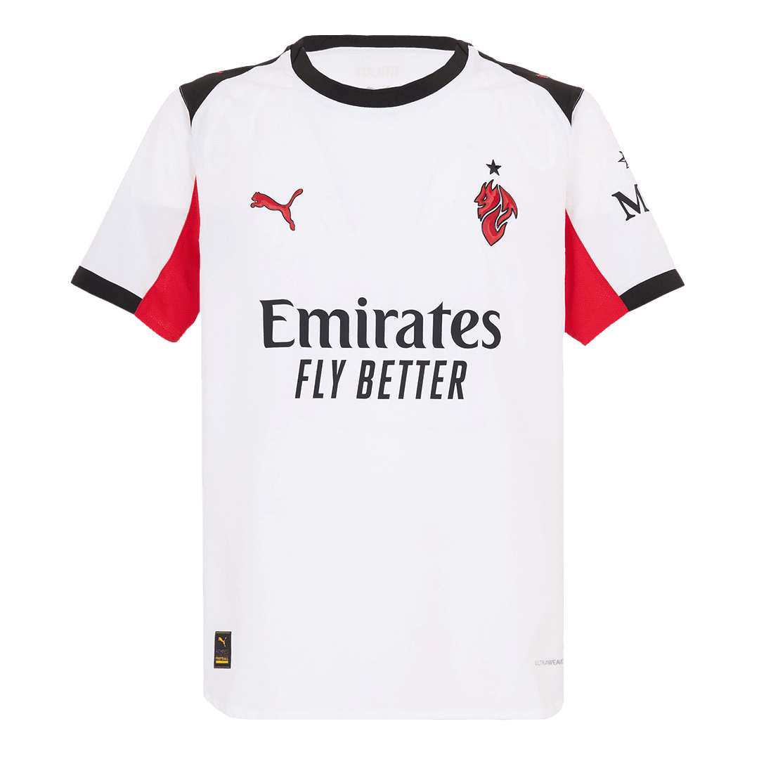Męska Koszulka Wyjazdowa AC Milan Wersja Piłkarska 2025/26 - Slim Fit - Topowe Koszulki Pilkarskie Sklep Internetowy