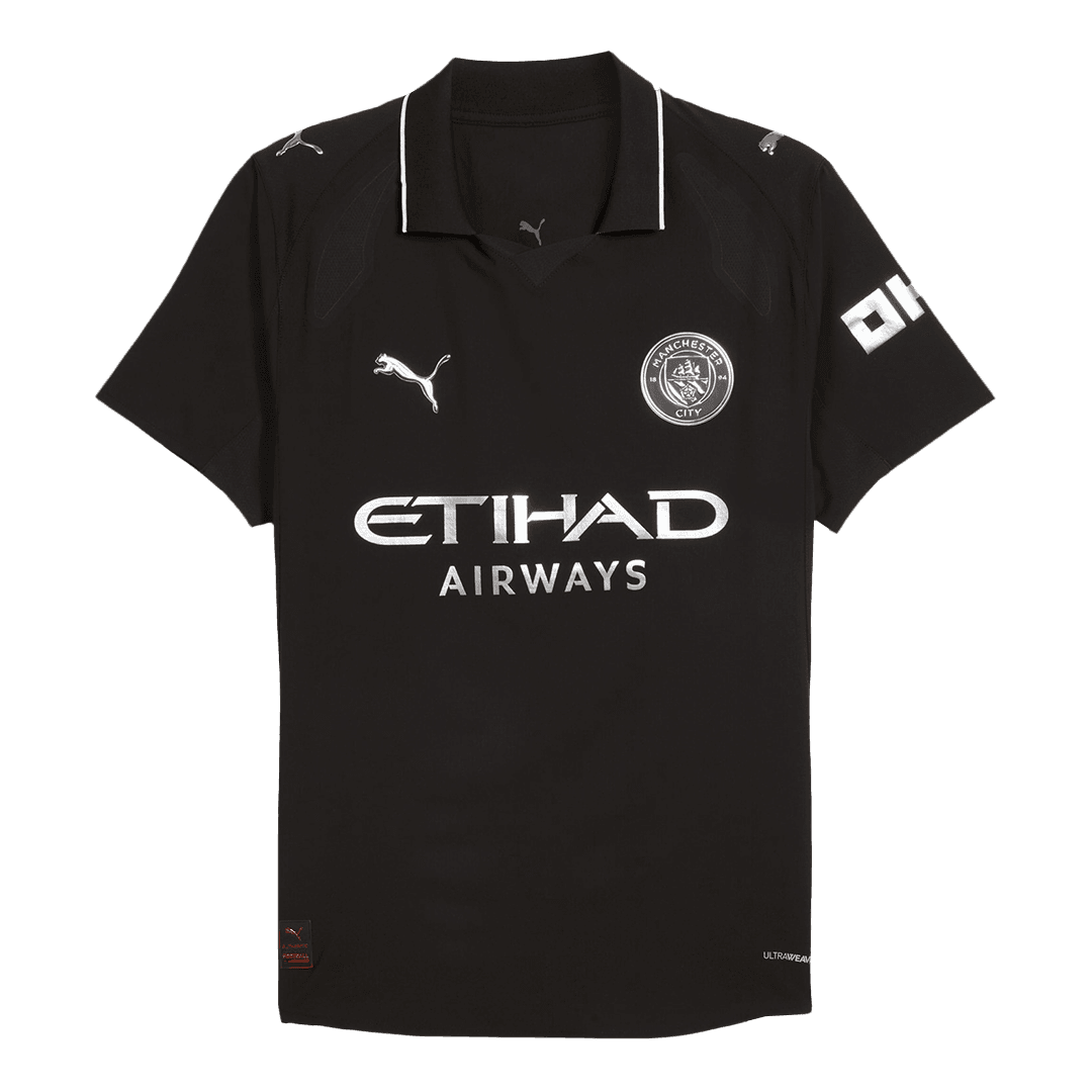Męska Koszulka Wyjazdowa Manchester City Wersja Piłkarska 2025/26 - Slim Fit - Topowe Koszulki Pilkarskie Sklep Internetowy