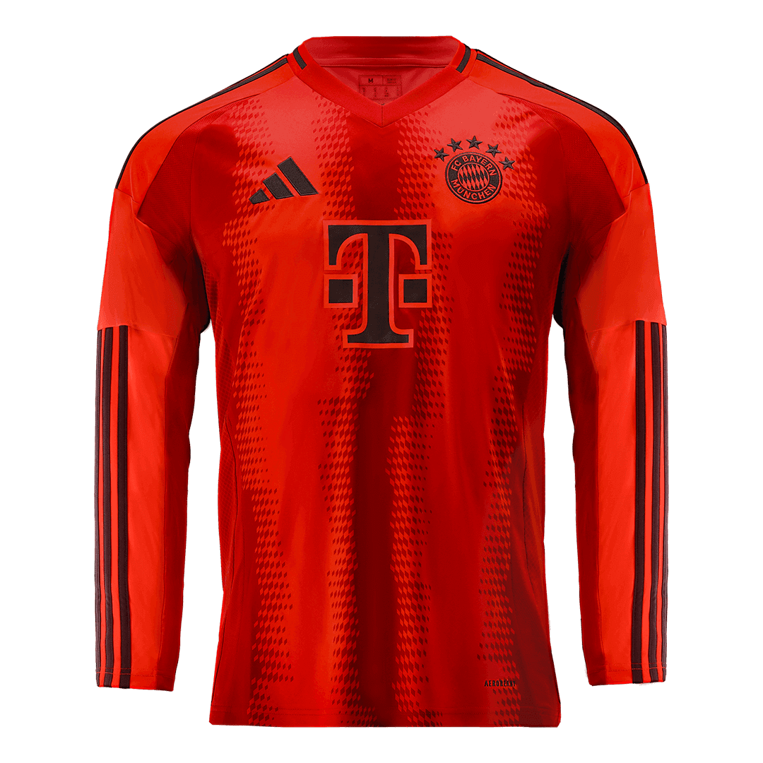 Męska Domowa Koszulka z Długim Rękawem Bayern Munich 2024/25 - Topowe Koszulki Pilkarskie Sklep Internetowy