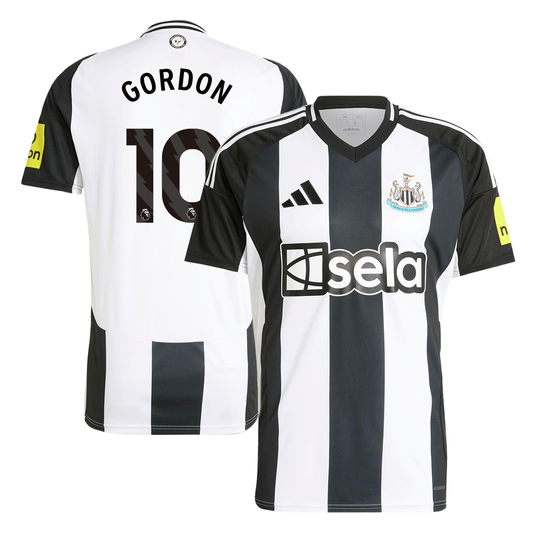 Męska Wysokiej jakości koszulka piłkarska GORDON #10 Newcastle United Home 2024/25