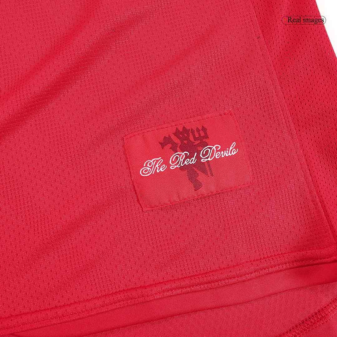 Retro 2007/08 Męska Koszulka Domowa MU z Długim Rękawem - Topowe Koszulki Pilkarskie Sklep Internetowy