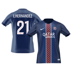 Męska Koszulka Domowa PSG L.HERNANDEZ #21 2025/26 [PREMIUM]
