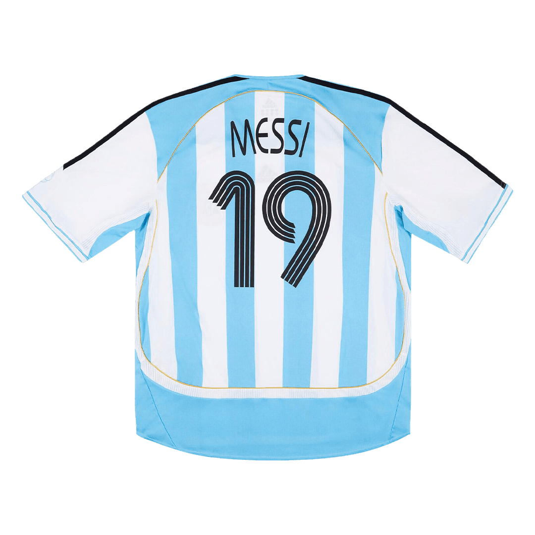 Męska Koszulka Retro Domowa Argentina MESSI #19 2006 - Topowe Koszulki Pilkarskie Sklep Internetowy