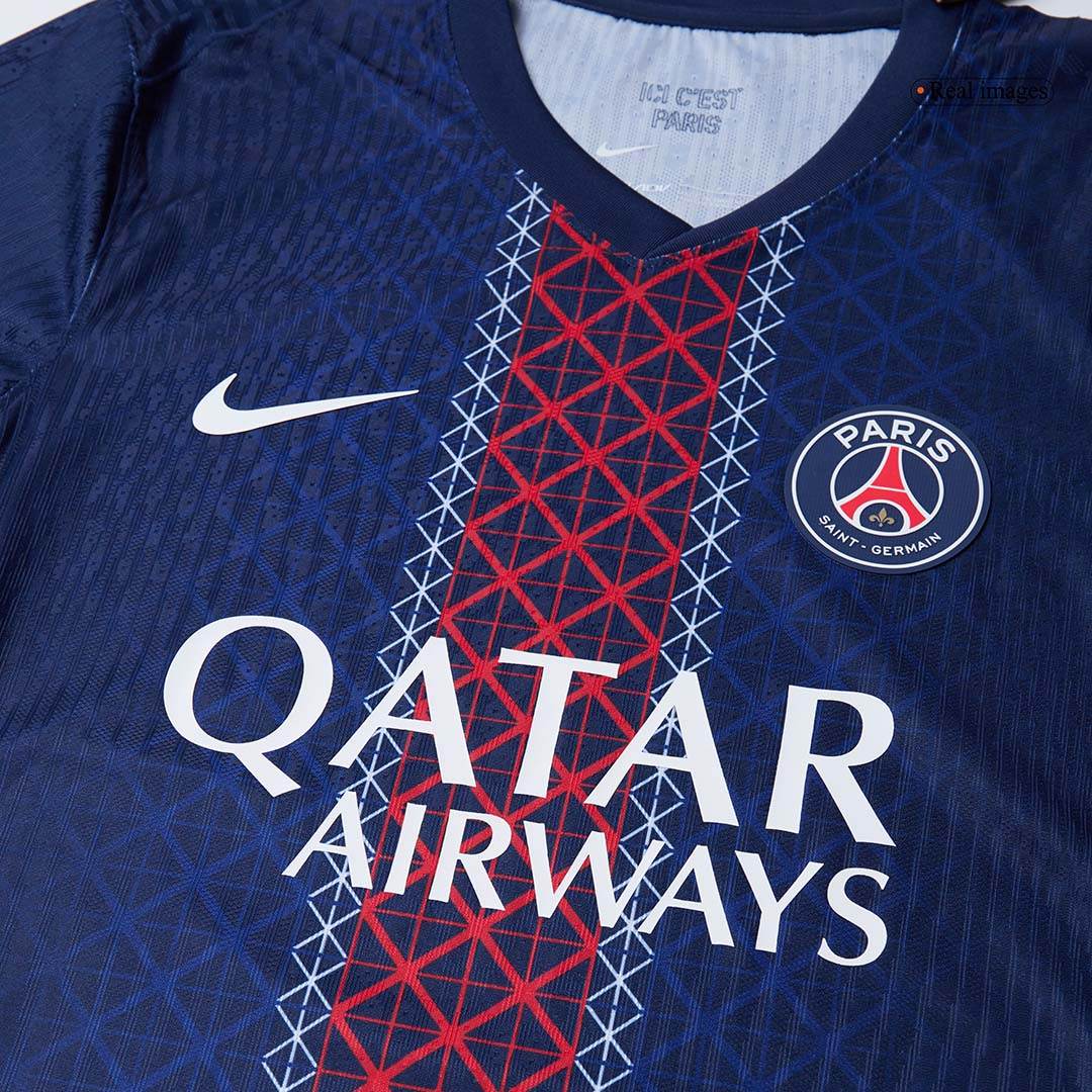Męska Koszulka Domowa PSG KVARATSKHELIA #7 Wersja Piłkarska 2025/26 - Slim Fit - Topowe Koszulki Pilkarskie Sklep Internetowy