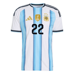 Męska Koszulka Domowa Argentina L.MARTÍNEZ #22 Wersja Piłkarska World Cup 2026 - Slim Fit