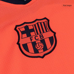 Auswärtstrikot des FC Barcelona für Kinder (Trikot + Shorts + Stutzen) 2025/26