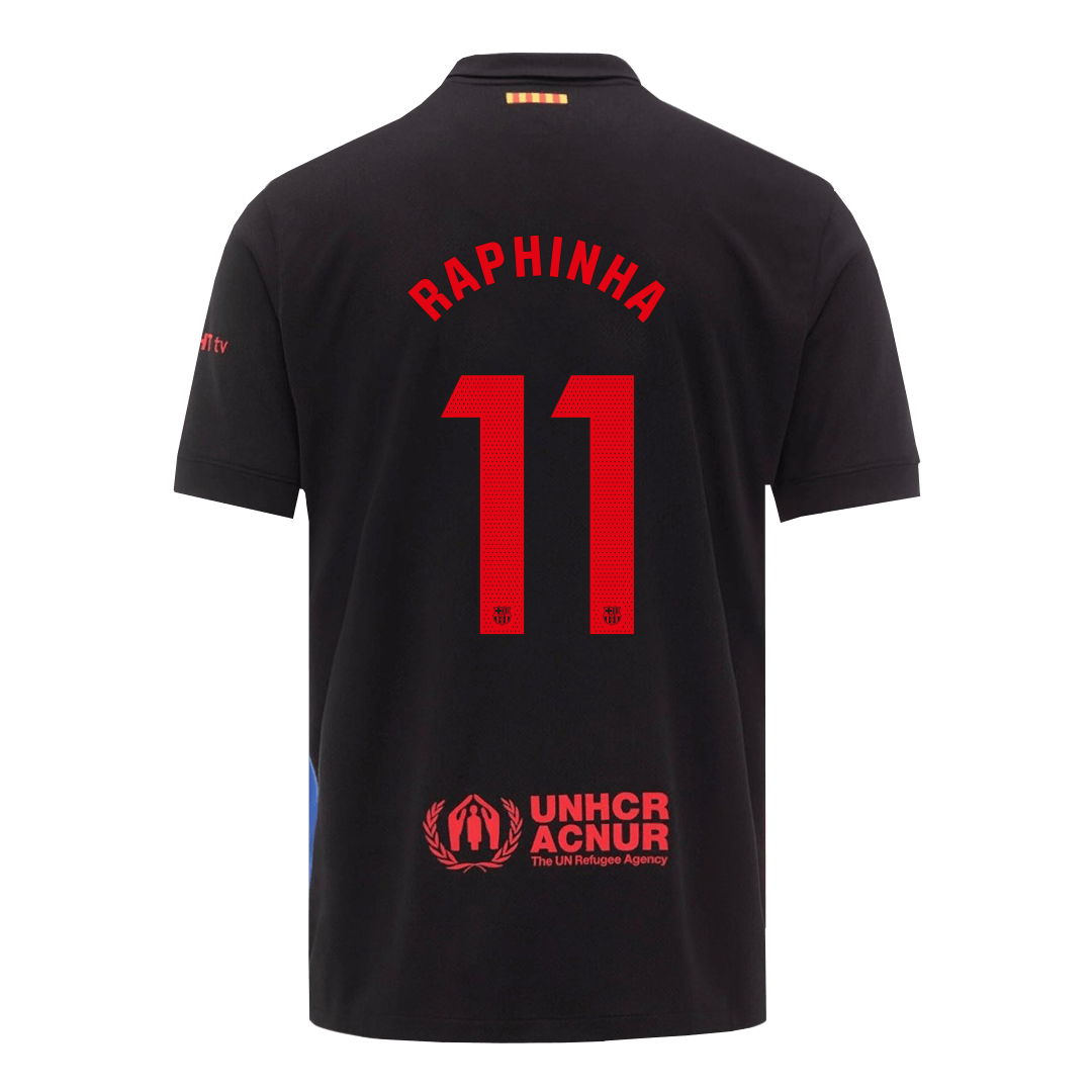 Camiseta de visitante del Barcelona 2024/25 LEWANDOWSKI #9 - Logotipo de Spotify sin texto