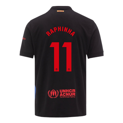 Camiseta de visitante del Barcelona 2024/25 LEWANDOWSKI #9 - Logotipo de Spotify sin texto