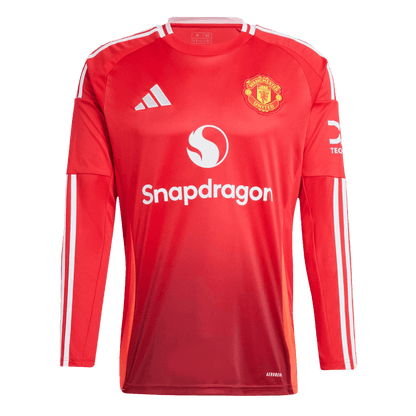 Manchester United Home Long Sleeve High Quality Football Shirt 2024/25