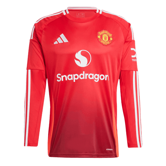 Manchester United Home Long Sleeve High Quality Football Shirt 2024/25