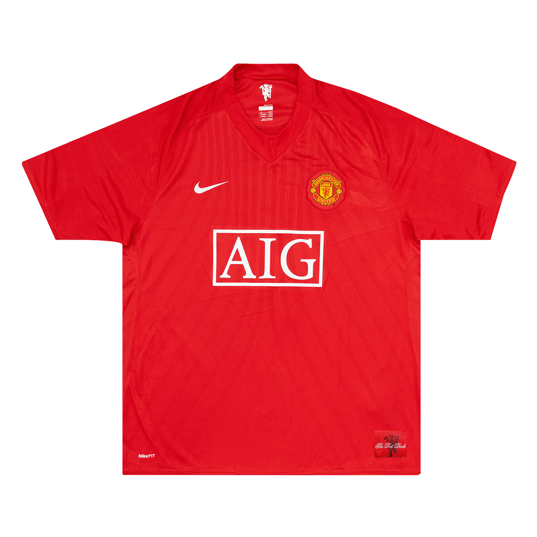 Męska retro koszulka piłkarska RONALDO #7 Manchester United domowa z sezonu 2007/08