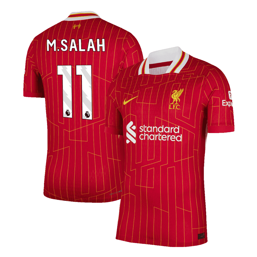 Męska Koszulka Domowa Liverpool M.SALAH #11 Wersja Piłkarska 2024/25 - Slim Fit - Topowe Koszulki Pilkarskie Sklep Internetowy