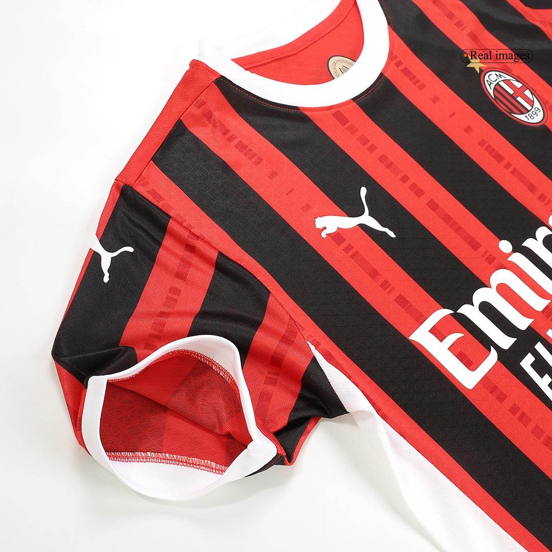 Męska wersja MORATA #7 AC Milan Koszulka domowa piłkarska 2024/25 - Slim Fit - Topowe Koszulki Pilkarskie Sklep Internetowy