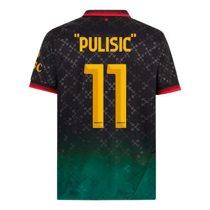 Męska koszulka piłkarska "PULISIC" #11 AC Milan czwarta wyjazdowa koszulka piłkarska 2024/25