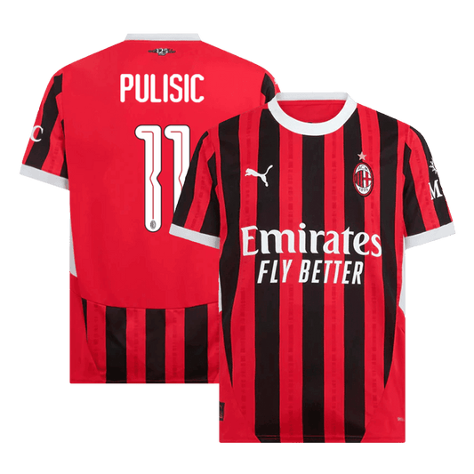 PULISIC #11 Męska koszulka domowa AC Milan 2024/25 - UCL