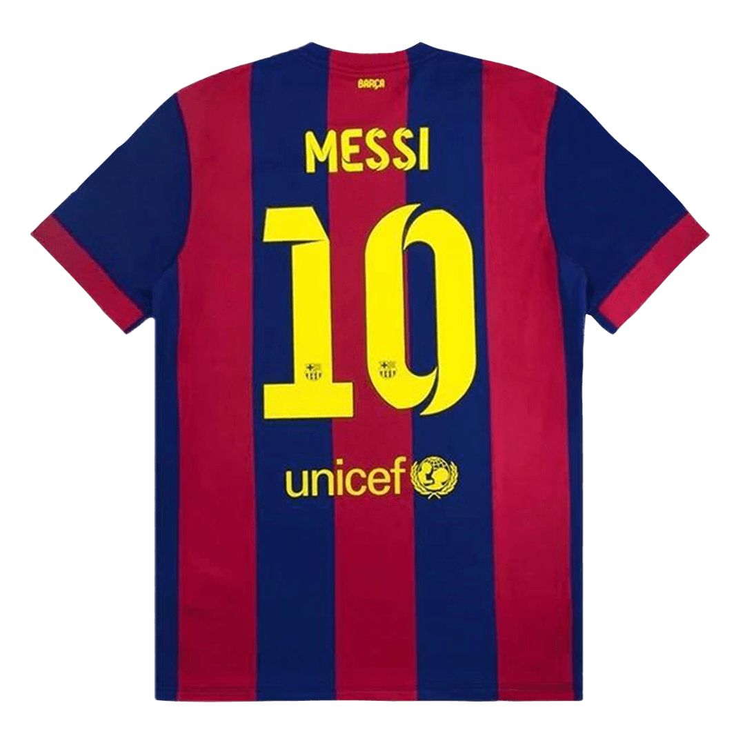 Męska retro koszulka piłkarska Barcelona domowa z sezonu 14/15 MESSI #10