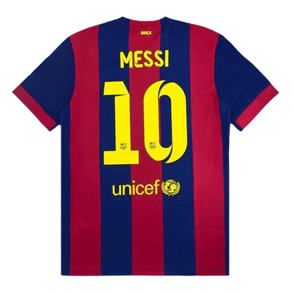 Męska retro koszulka piłkarska Barcelona domowa z sezonu 14/15 MESSI #10