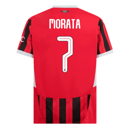 MORATA #7 Męska koszulka domowa AC Milan 2024/25 - UCL